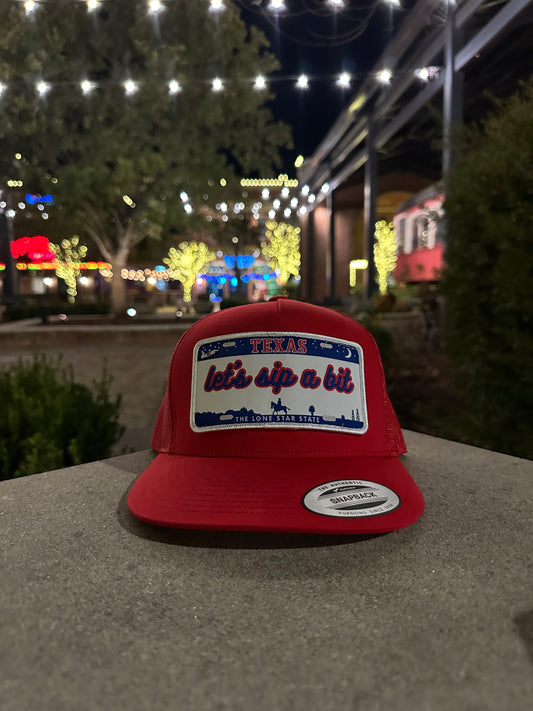 Texas license plate hat